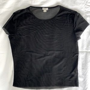 NWOT Garage Sheer Mesh Top